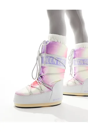 Moon Boot Stivali da neve alla caviglia pastello tie-dye