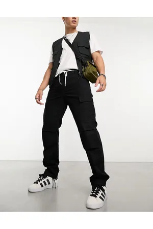 Carhartt Aviation - Pantaloni cargo slim neri
