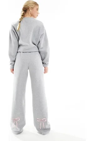 ASOS Joggers mélange con fiocchi in coordinato