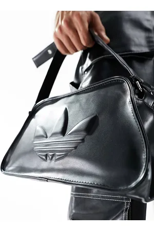 adidas Adidas Originals - Borsa da spalla nera con logo a trifoglio