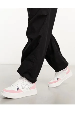 Armani Exchange Sneakers bianche e rosa