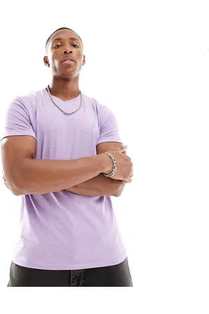 Ralph Lauren T-shirt lilla mélange con logo