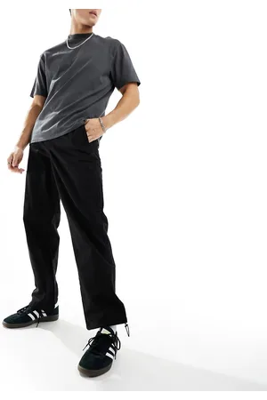 SELECTED Pantaloni stile cargo neri vestibilità ampia