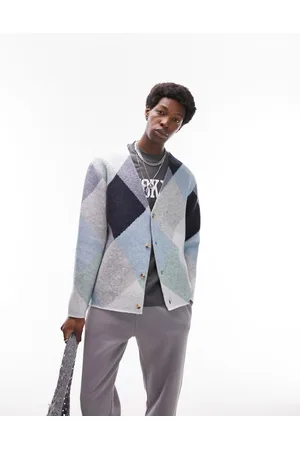 Topman Cardigan e verde a rombi