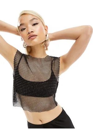 AllSaints Calytric - Top senza maniche con brillantini