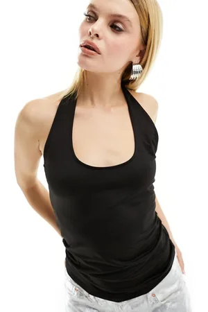 Weekday Astrid - Top allacciato al collo