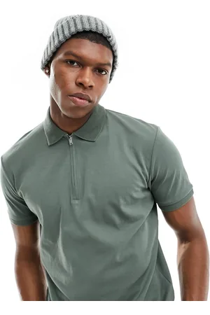 SELECTED Polo con zip corta