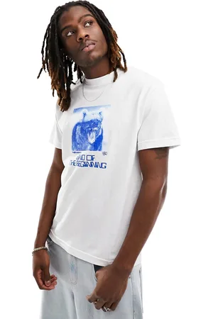The Hundreds Ends - T-shirt bianca con stampa di iena