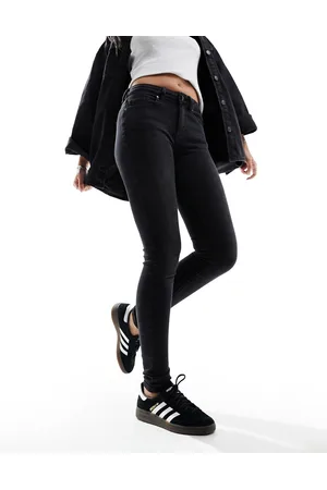 ONLY Blush - Jeans skinny con vita medio alta neri