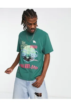 Coney Island Picnic T-shirt slavato con stampa “Mind Open”