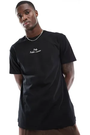 Ralph Lauren T-shirt classica oversize nera con logo centrale