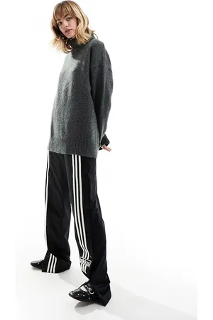 Monki Maglione oversize scuro con collo alto