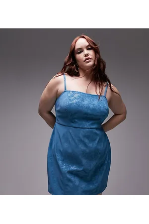 Topshop Vestito corto zigrinato in pelle sintetica
