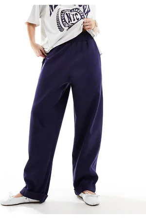 ASOS Joggers con orlo risvoltato in tessuto scuba color