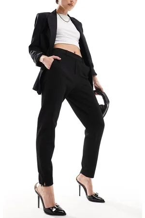 Object Pantaloni cropped sartoriali neri slim fit