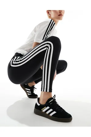 adidas Leggings neri con 3 strisce