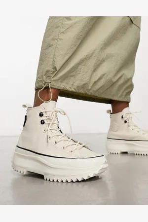 Converse Run Star Hike Hi - Sneakers alte egret in pelle