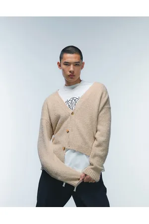 Topman Cardigan bouclé color avena