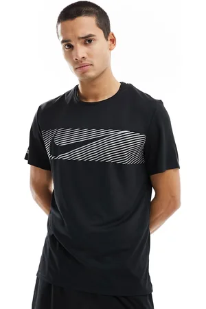 Nike Flash Dri-FIT Miler - T-shirt riflettente nera
