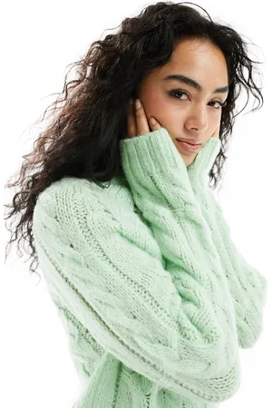 ASOS Maglione salvia aderente traforato