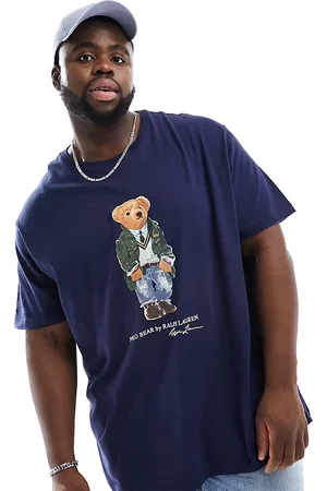 Ralph Lauren Big & Tall - Heritage - T-shirt oversize classica con stampa di orsetto