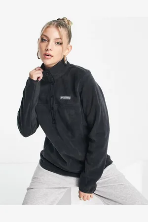 Columbia Benton Springs - Pile con bottoni a pressione e zip corta