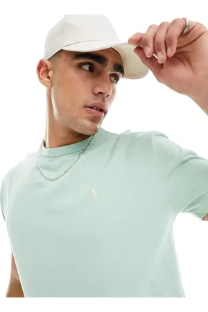 Ralph Lauren Icon - T-shirt oversize classica chiaro in tessuto pesante con logo