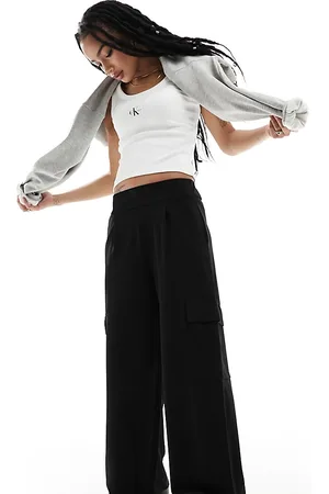 JDY Pantaloni cargo ampi neri