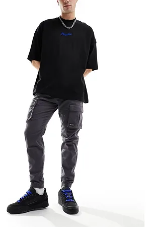 Hollister Joggers skinny cargo con tasche frontali scuro