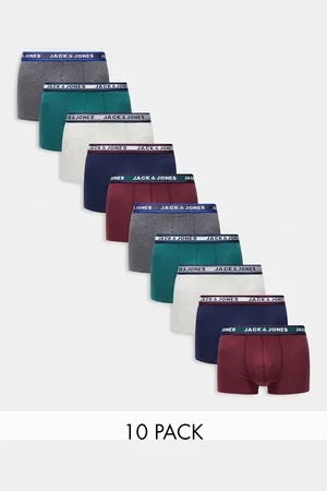JACK & JONES Confezione da 10 boxer aderenti multi