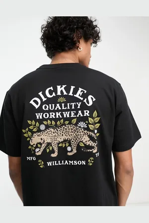 Dickies Fort Lewis - T-shirt nera con stampa di tigre sul retro - In esclusiva per ASOS