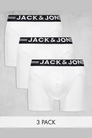 JACK & JONES Confezione da 3 boxer aderenti bianchi