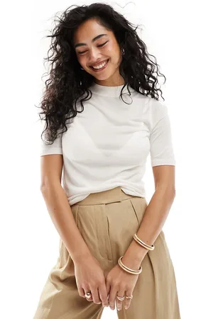 & OTHER STORIES T-Shirt dolcevita in maglia sottile grigio chiaro