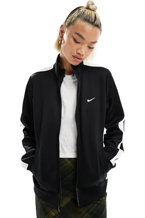 Nike Streetwear - Giacca sportiva nera con chiusura con zip