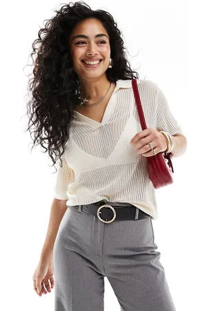 & OTHER STORIES Polo comoda in maglia traforata sporco