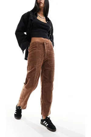 Kavu Woodfern - Pantaloni in tessuto a coste beige