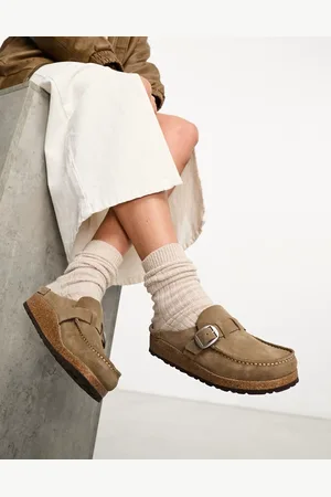 Birkenstock Buckley - Sabot in camoscio talpa