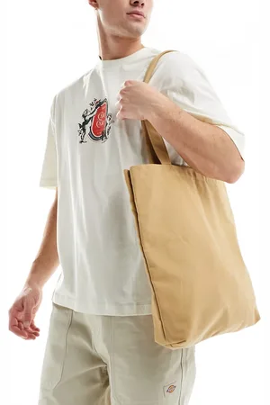 My Accessories Borsa shopping in tela color tabacco
