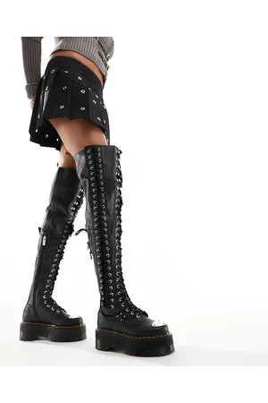 Dr. Martens Dr. Martens - Quad Max - Stivali neri con 27 occhielli