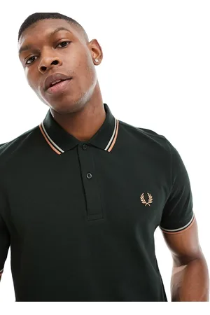 Fred Perry Polo scuro con doppia riga a contrasto sui bordi