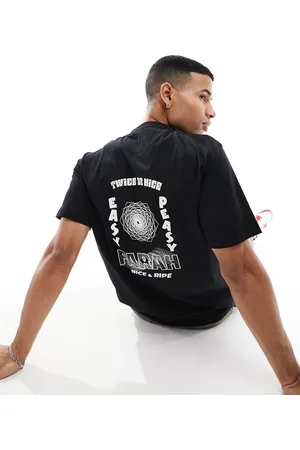 Farah Moore - T-shirt nera con stampa sul retro