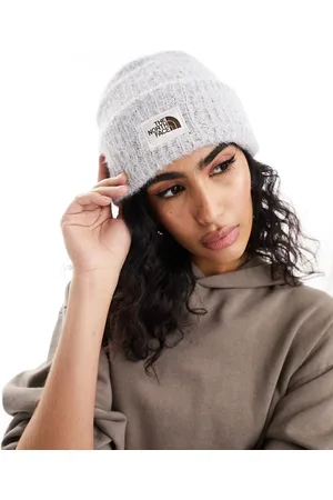 The North Face Salty Bae - Berretto in maglia a coste celeste