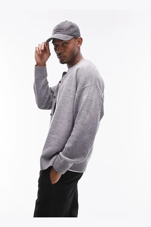 Topman Cardigan con colletto rotondo