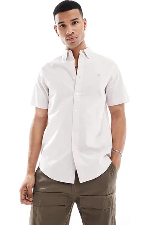 Farah Camicia in seersucker di cotone a righe