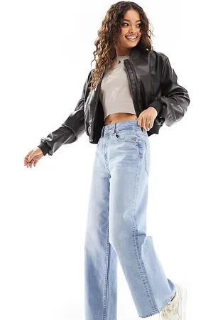 ASOS ASOS DESIGN Petite - Jeans dad lavaggio