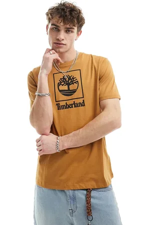 Timberland Stack - T-shirt color grano con logo
