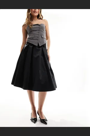 ASOS Gonna per il ballo di fine anno doppiata nera lunghezza anni 