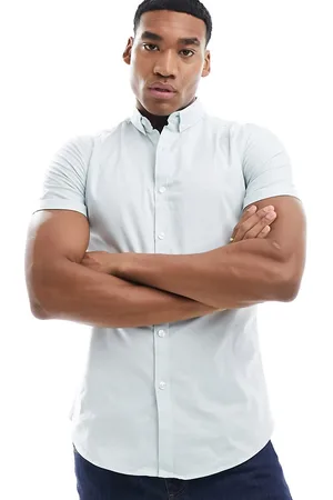 New Look Camicia a maniche corte attillata