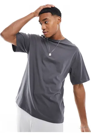 ADPT. T-shirt oversize scuro con stampa "Angel of Solace" sul retro