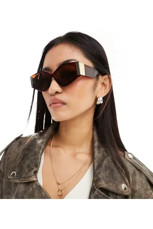 Jeepers Peepers Occhiali da sole cat-eye oro e